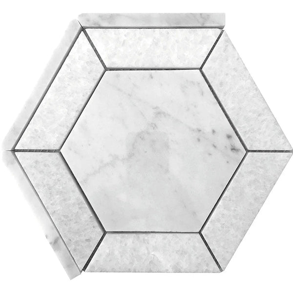 Dc Metro Wakefield Bianco Carrara / Crystal White Mosaic Tile.