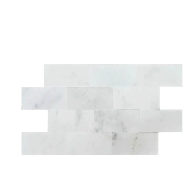 Statuary Marble 4x16 Honed Porcelain Tile - stoneandtiledepot.com