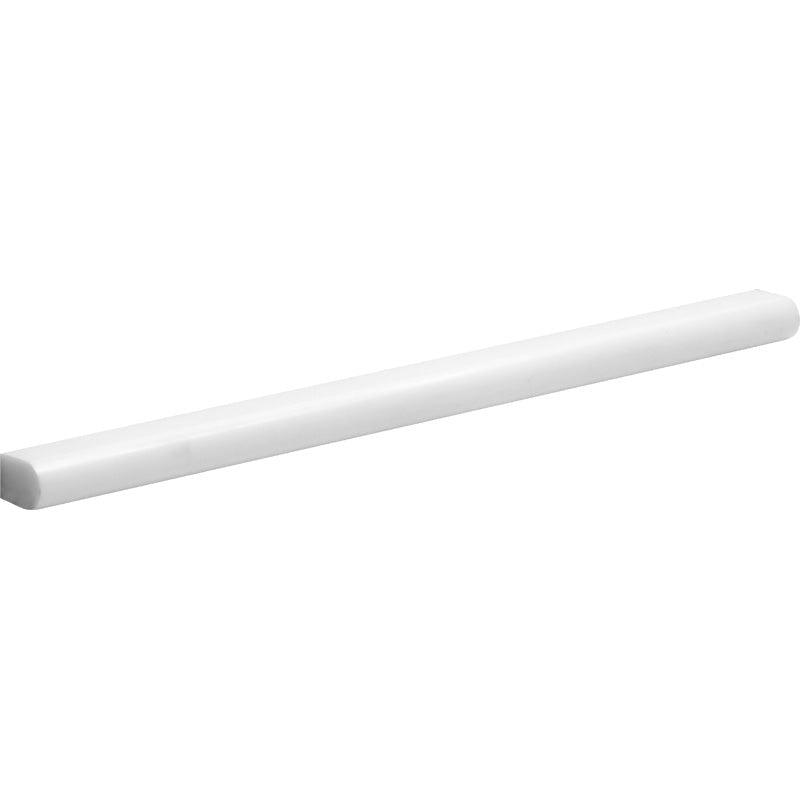 Bianco Lago Marble 1/2x12 Honed Pencil Liner.