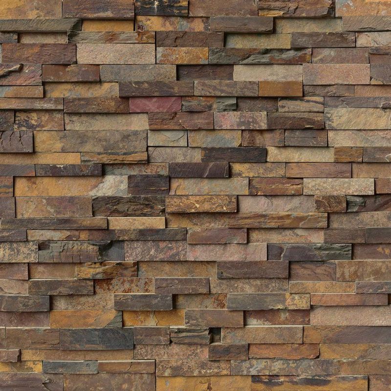 California Gold 6x24 Stacked Stone Ledger Panel.