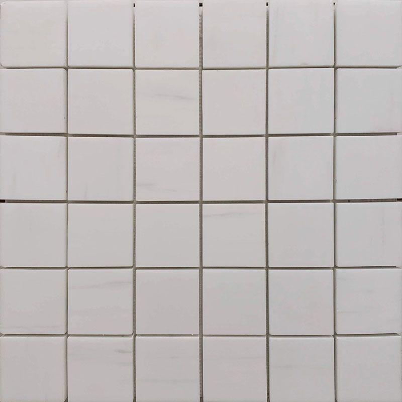 Dolomite Pearl Marble 2x2 Polished Mosaic Tile.