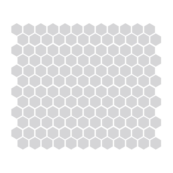 Gray 1″ Hexagon Glossy
