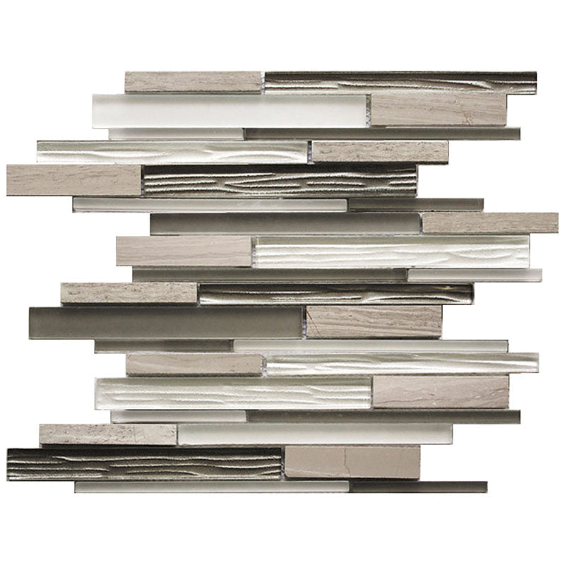 HAWAII FALLING WATER PUTTY glass, stone Mosaic Tile.