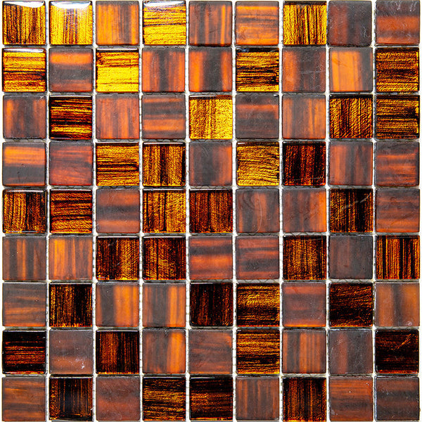 NETHERLANDS MONDRIAN BRICKSTONE glass Mosaic Tile.